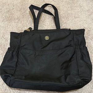 Tory Burch black diaper bag